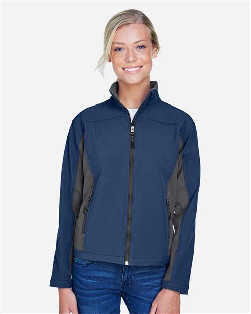 Women's Soft Shell Colorblock Jacket | USA Decoration