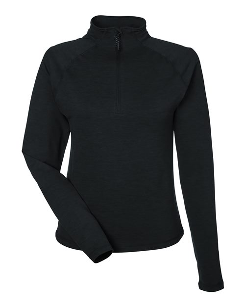 Women's Marbled Jersey Fairway Quarter-Zip Pullover | USA Decoration