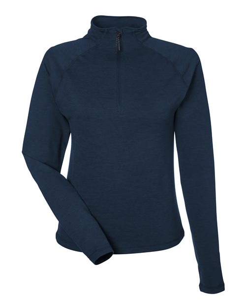 Women's Marbled Jersey Fairway Quarter-Zip Pullover | USA Decoration