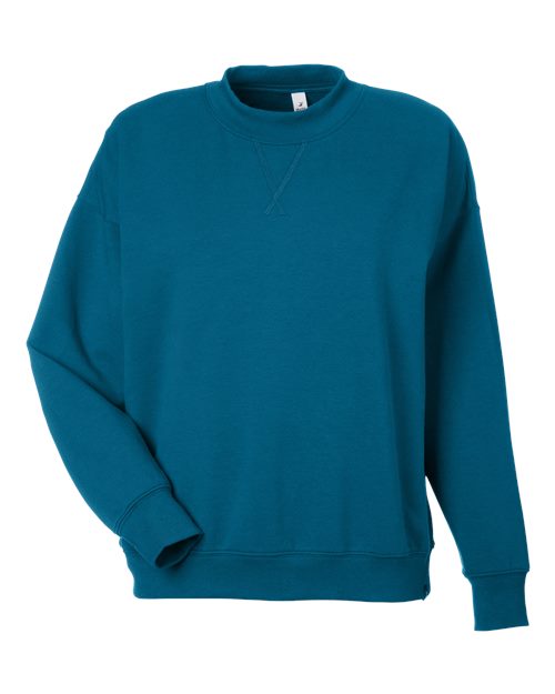 Women's Vintage Oversized Crew Pullover | USA Decoration