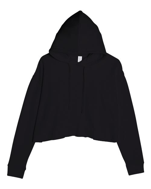 Women's Cropped Fleece Hooded Sweatshirt | USA Decoration