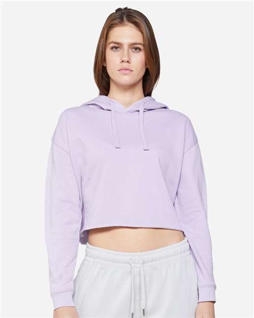 Women's Cropped Fleece Hooded Sweatshirt | USA Decoration