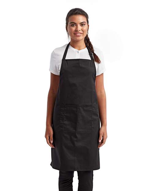 Recycled Bib Apron with Pocket | USA Decoration