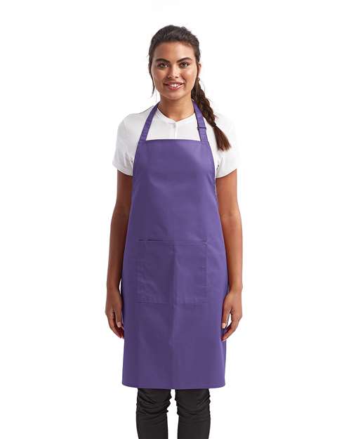 Recycled Bib Apron with Pocket | USA Decoration