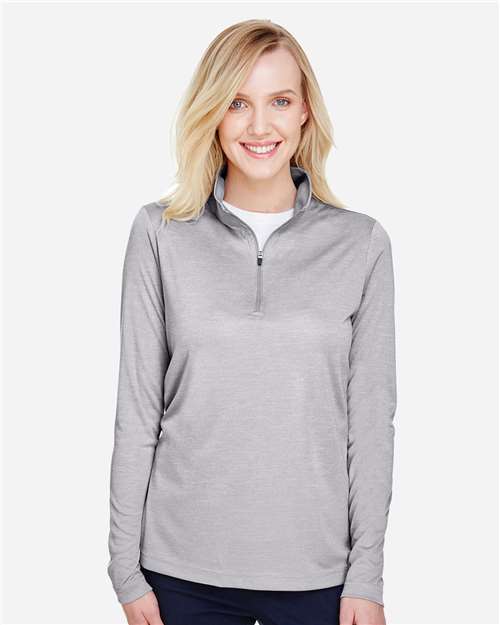 Women's Zone Sonic Heather Performance Quarter-Zip Pullover | USA Decoration