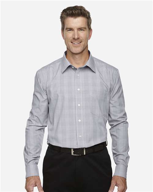 Crown Collection® Glen Plaid Woven Dress Shirt | USA Decoration