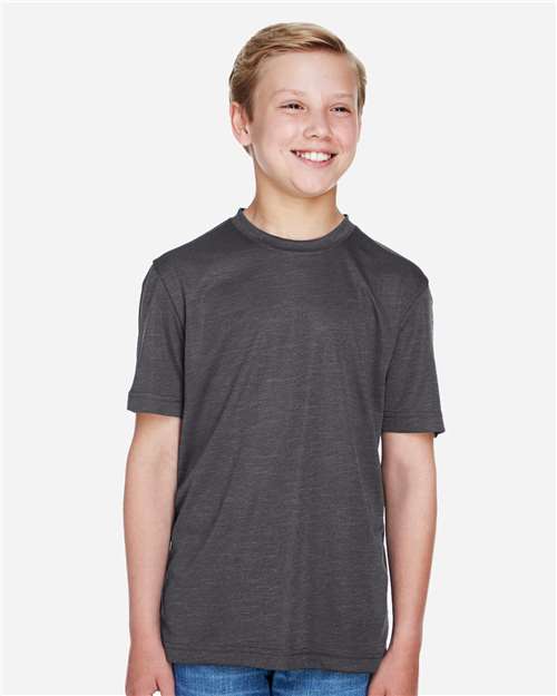 Youth Sonic Heather Performance T-Shirt | USA Decoration