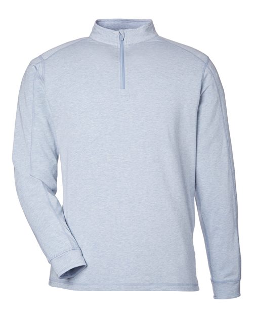 Carrollton Quarter-Zip Pullover – Organic Cotton & Bamboo Blend, Relaxed Fit, Moisture-Wicking & UPF 50+ | USA Decoration