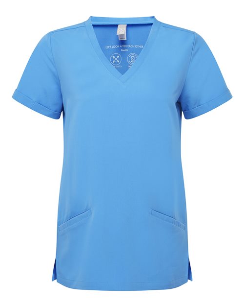 Women's Invincible V-Neck Stretch Scrub Top | USA Decoration