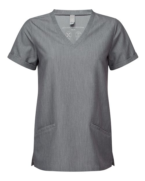 Women's Invincible V-Neck Stretch Scrub Top | USA Decoration