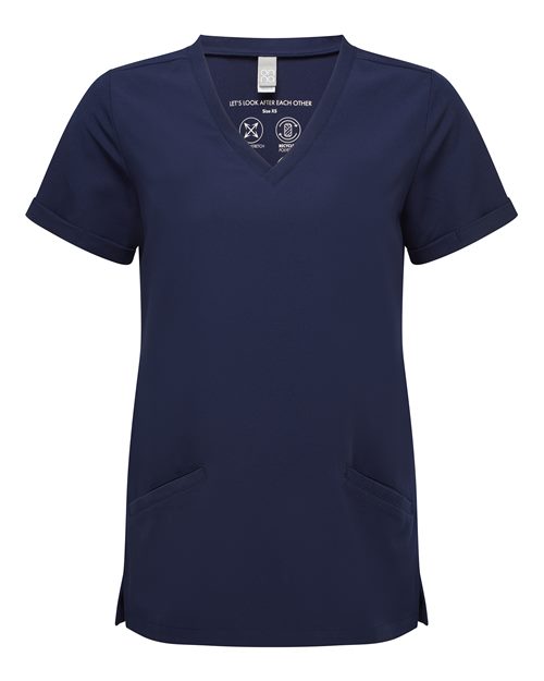 Women's Invincible V-Neck Stretch Scrub Top | USA Decoration