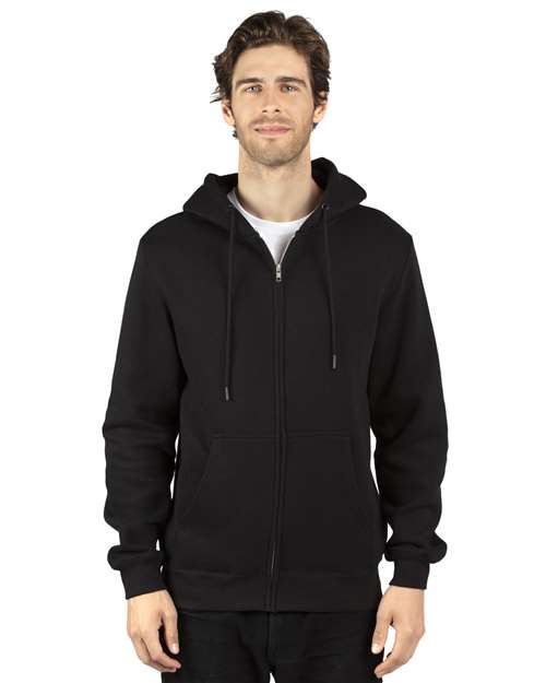 Fleece Full-Zip Hooded Sweatshirt | USA Decoration