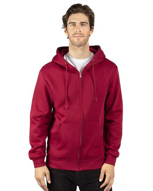 Fleece Full-Zip Hooded Sweatshirt | USA Decoration