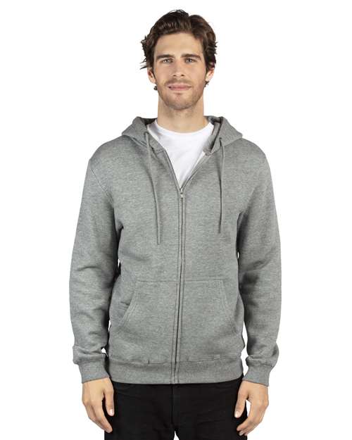 Fleece Full-Zip Hooded Sweatshirt | USA Decoration