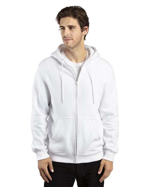Fleece Full-Zip Hooded Sweatshirt | USA Decoration