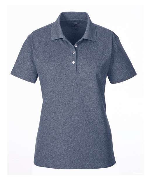 Women's Heathered Pique Polo | USA Decoration