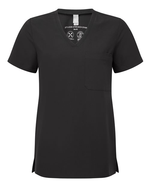 Women's Limitless V-Neck Stretch Scrub Top | USA Decoration