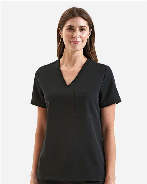 Women's Limitless V-Neck Stretch Scrub Top | USA Decoration