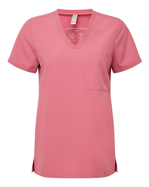 Women's Limitless V-Neck Stretch Scrub Top | USA Decoration