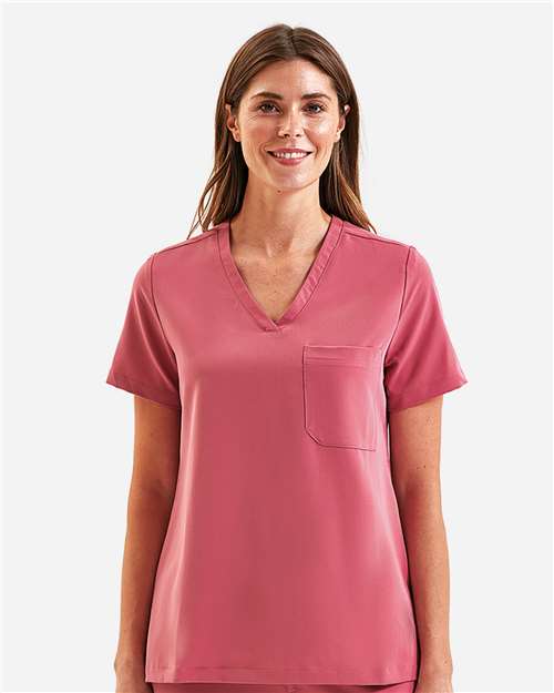 Women's Limitless V-Neck Stretch Scrub Top | USA Decoration