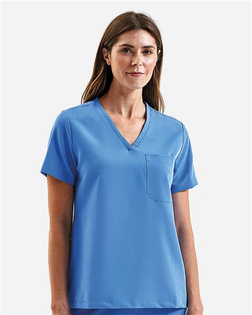 Women's Limitless V-Neck Stretch Scrub Top | USA Decoration