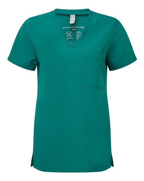 Women's Limitless V-Neck Stretch Scrub Top | USA Decoration