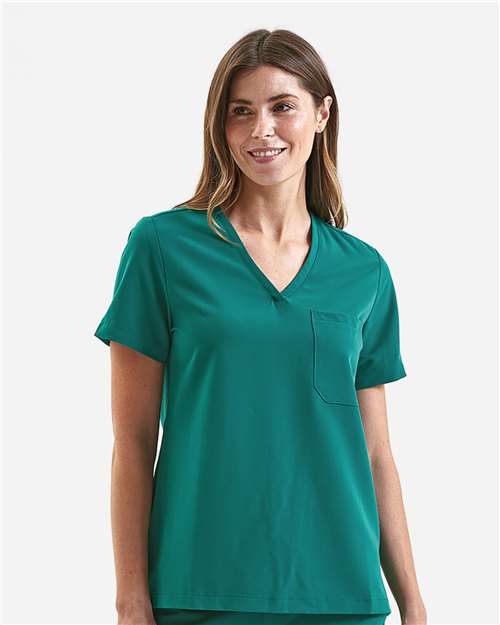 Women's Limitless V-Neck Stretch Scrub Top | USA Decoration