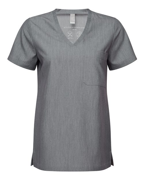 Women's Limitless V-Neck Stretch Scrub Top | USA Decoration