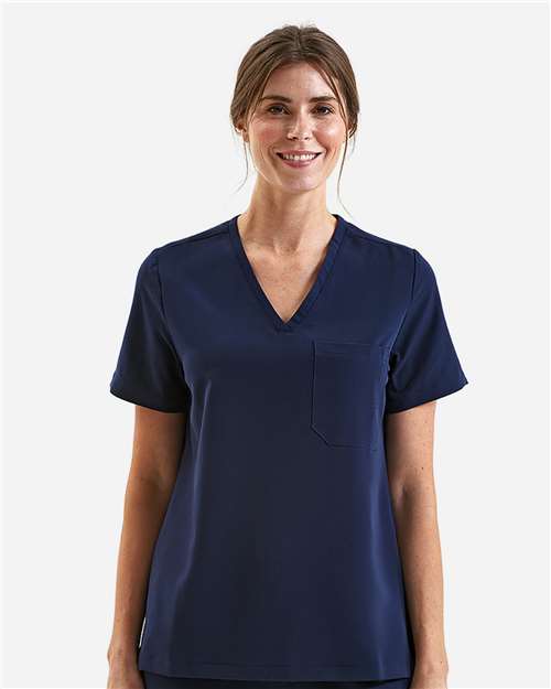 Women's Limitless V-Neck Stretch Scrub Top | USA Decoration