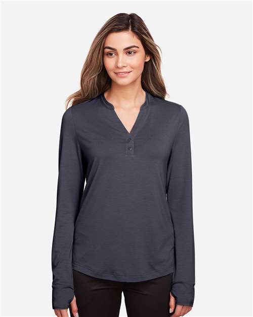 Women's JAQ Snap-Up Stretch Performance Pullover | USA Decoration