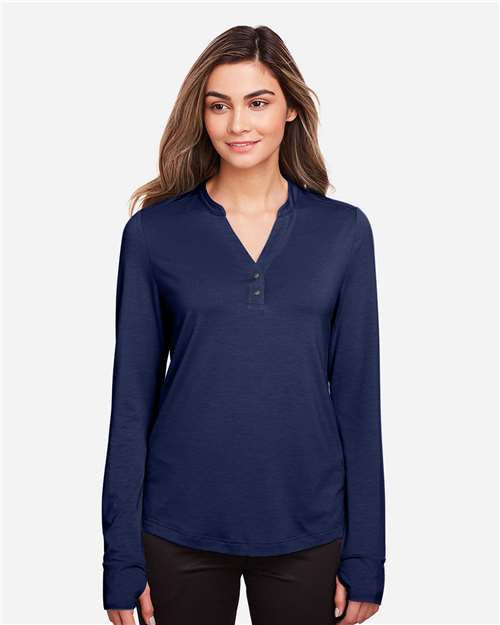Women's JAQ Snap-Up Stretch Performance Pullover | USA Decoration