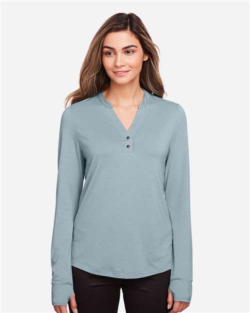 Women's JAQ Snap-Up Stretch Performance Pullover | USA Decoration