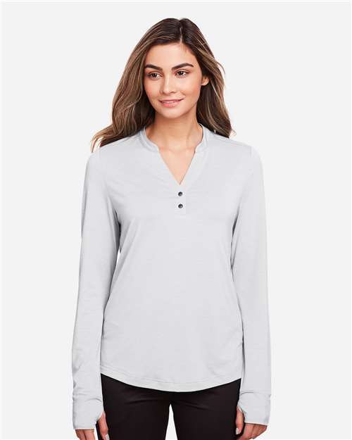 Women's JAQ Snap-Up Stretch Performance Pullover | USA Decoration