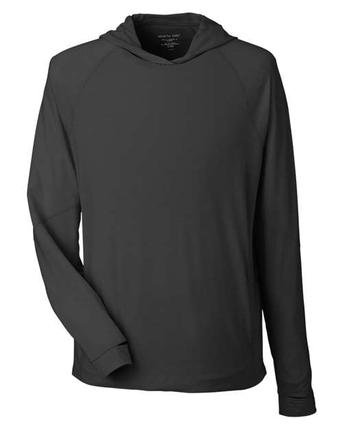 North End Unisex JAQ Stretch Performance Hooded Long Sleeve T-Shirt