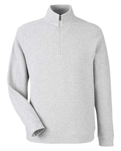 Spirit Textured Quarter-Zip Pullover | Cotton Blend Stretch Pullover | USA Decoration