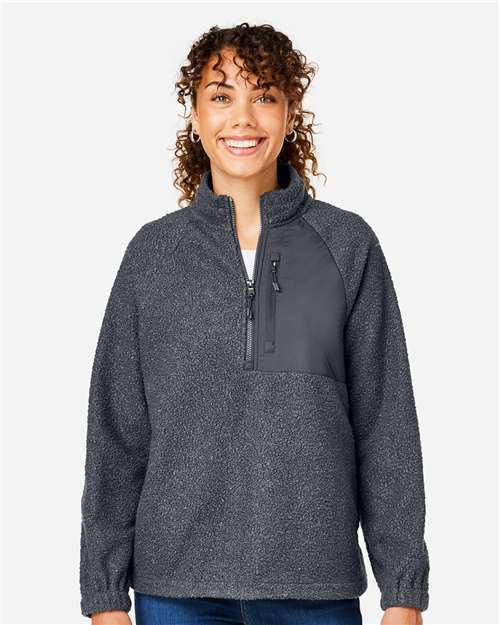 Women's Aura Sweater Fleece Quarter-Zip Pullover | USA Decoration