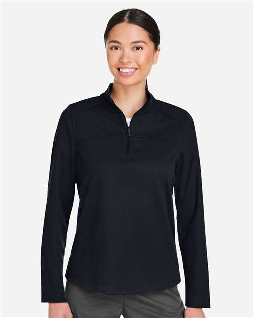 Women's Express Tech Performance Pique Quarter-Zip Pullover | USA Decoration