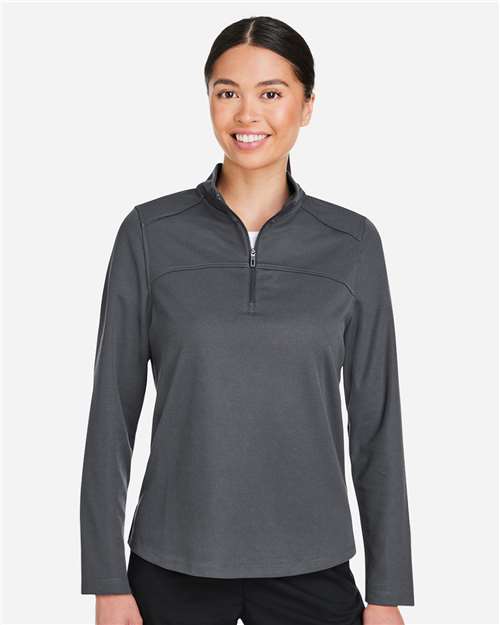 Women's Express Tech Performance Pique Quarter-Zip Pullover | USA Decoration