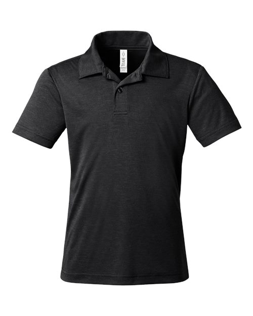 Youth Zone Sonic Heather Performance Polo | USA Decoration