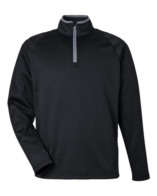 Waffle Fleece Quarter-Zip Pullover | USA Decoration