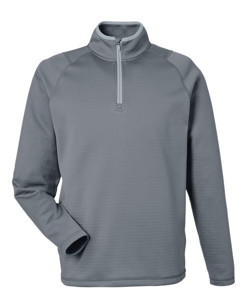 Waffle Fleece Quarter-Zip Pullover | USA Decoration
