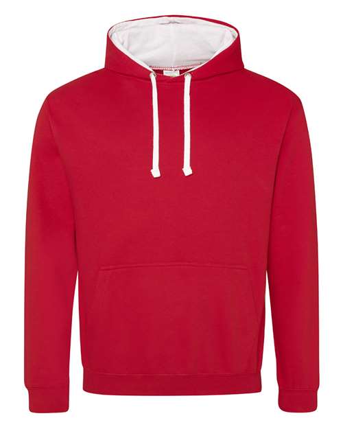 Midweight Varsity Contrast Hooded Sweatshirt | USA Decoration