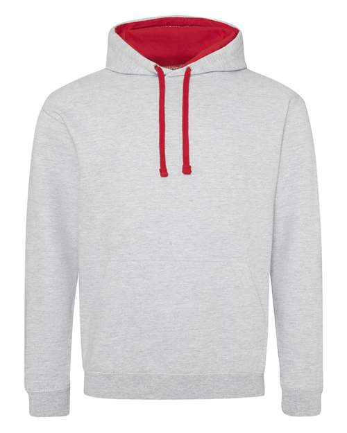 Midweight Varsity Contrast Hooded Sweatshirt | USA Decoration