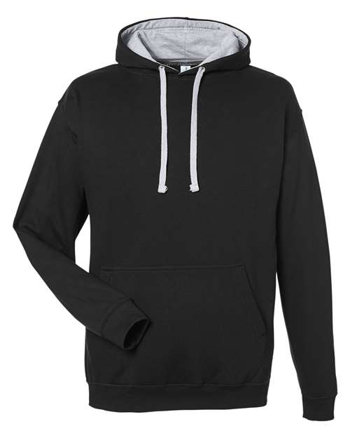 Midweight Varsity Contrast Hooded Sweatshirt | USA Decoration