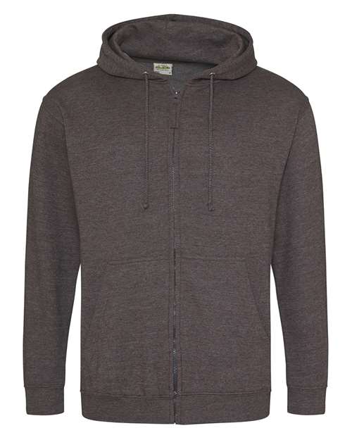 Midweight College Full-Zip Hooded Sweatshirt | USA Decoration