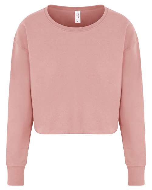 Women's Cropped Pullover Sweatshirt | USA Decoration