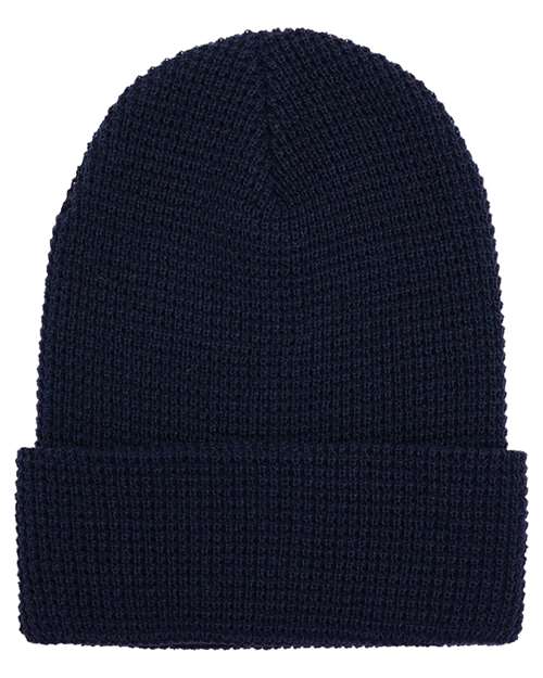 Waffle Cuffed Beanie | USA Decoration