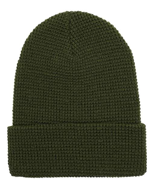 Waffle Cuffed Beanie | USA Decoration