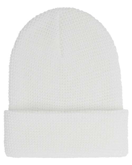 Waffle Cuffed Beanie | USA Decoration