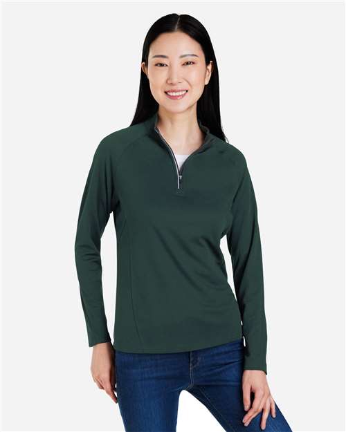 Women's Origin Performance Pique Quarter-Zip Pullover | USA Decoration